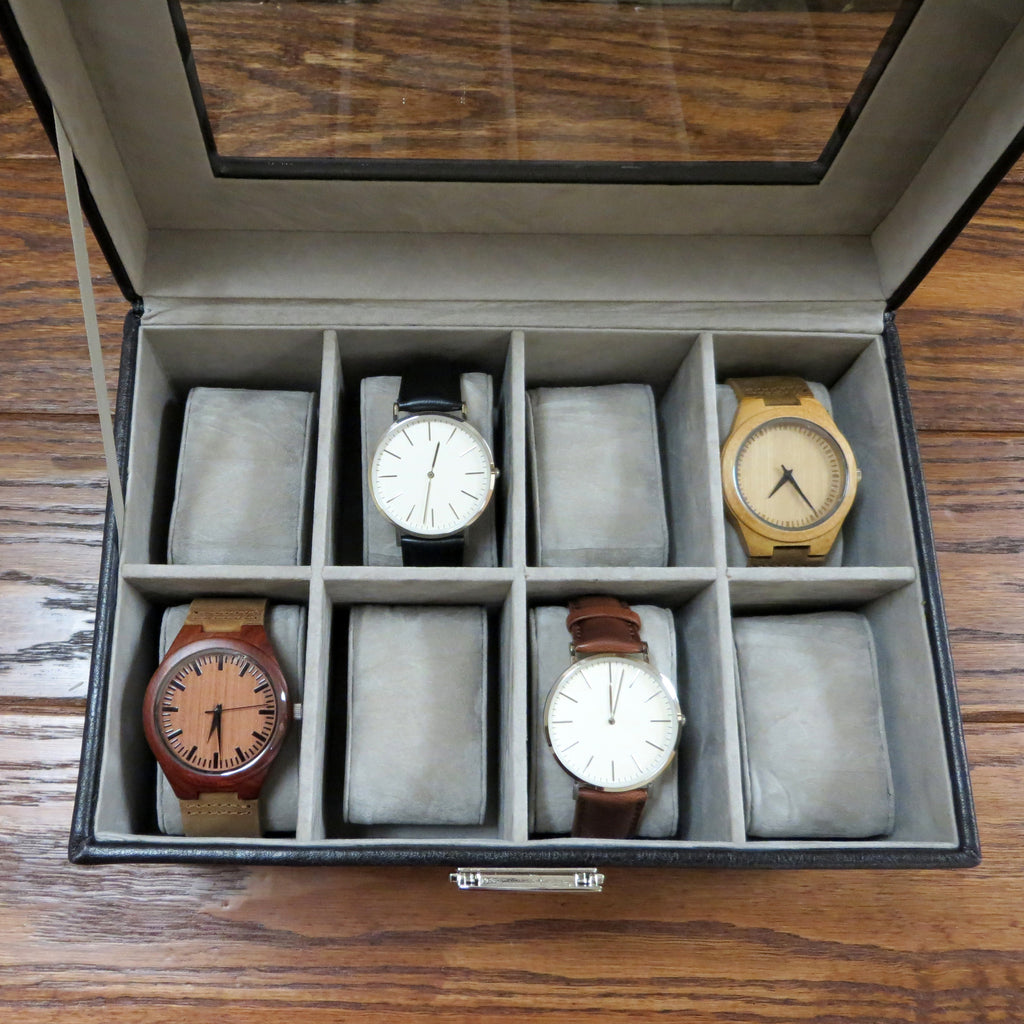 Personalized Watch Box with Jewelry Drawer