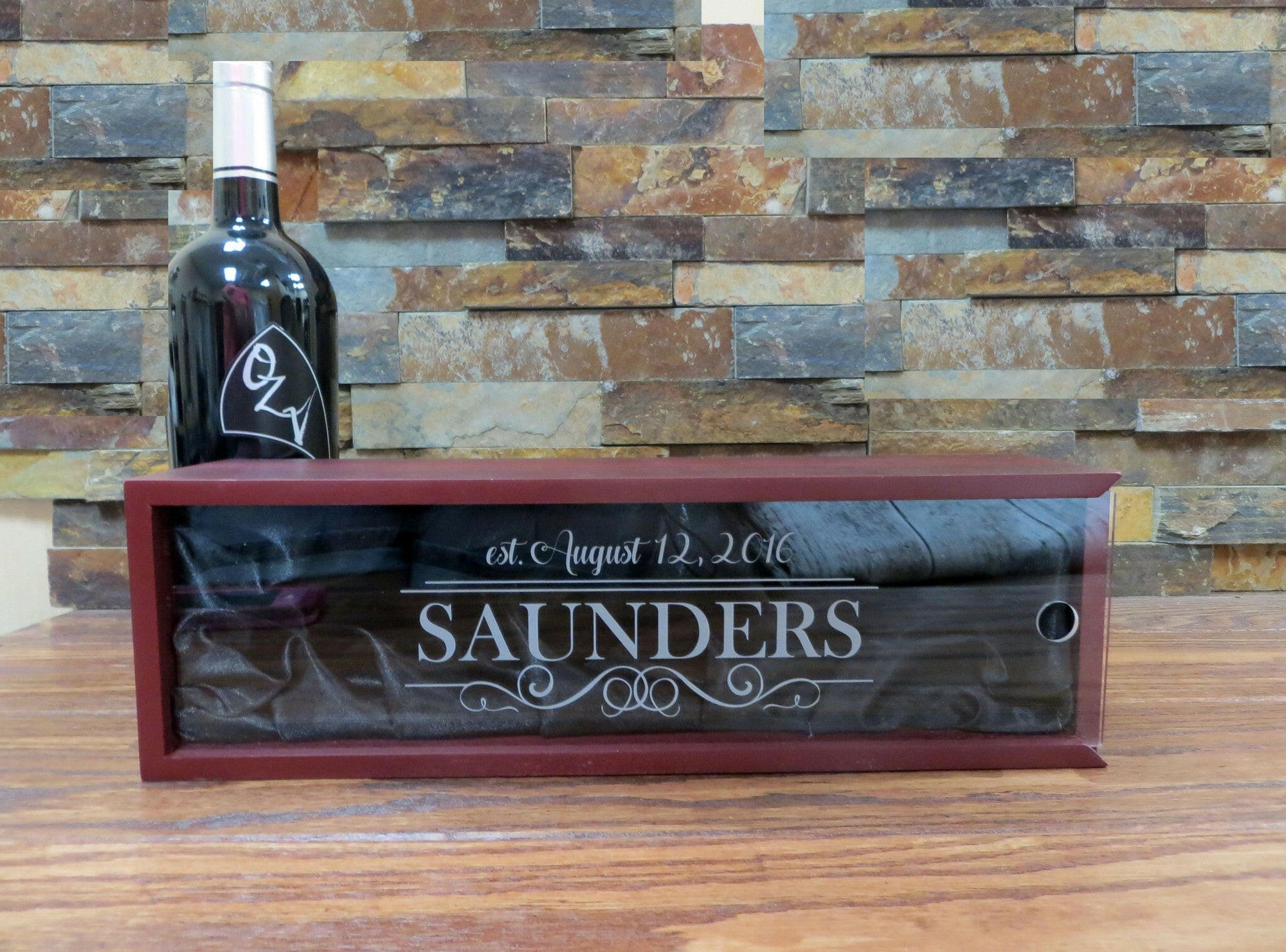 Personalized Wine Gift Box.