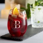 Personalized Stemless Wine Glasses