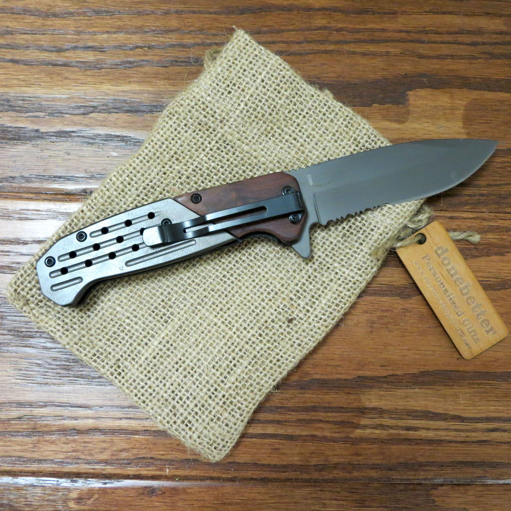 Wood Pocket Knife Personalized
