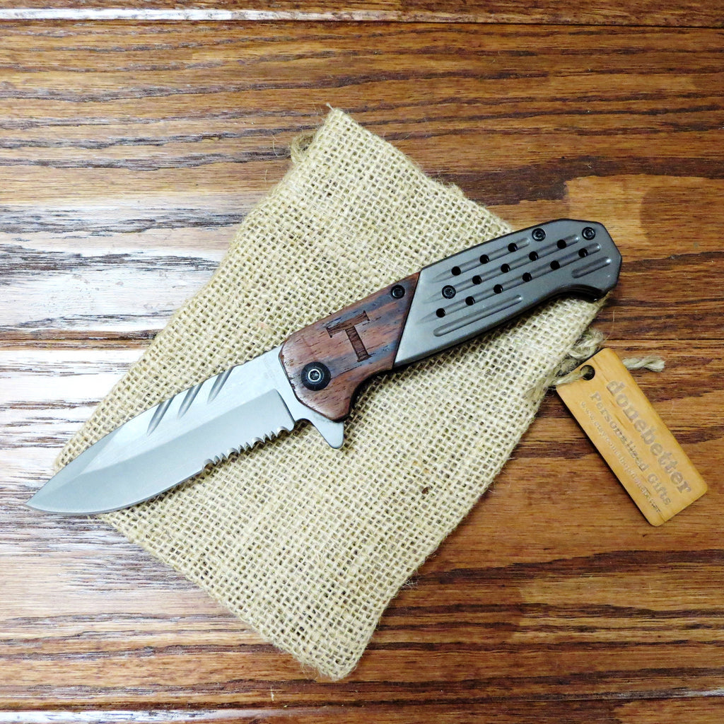 Wood Pocket Knife Personalized