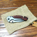 Personalized Wood Handle Pocket Knife